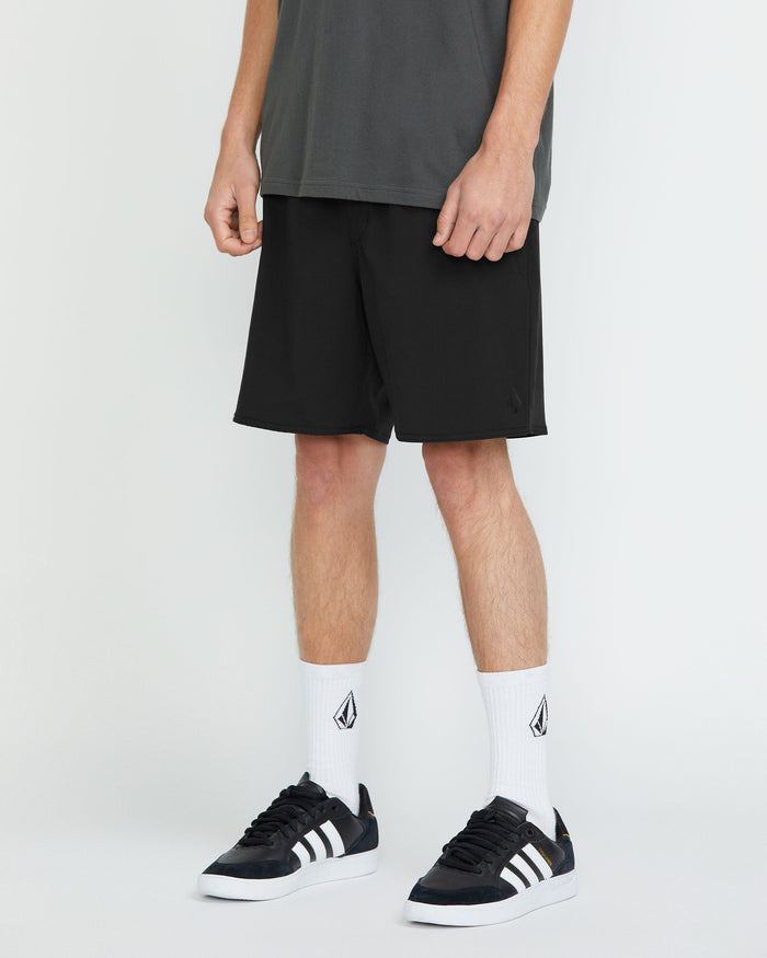 Men's Nomoly Elastic Waist Shorts 18"-Black-Volcom