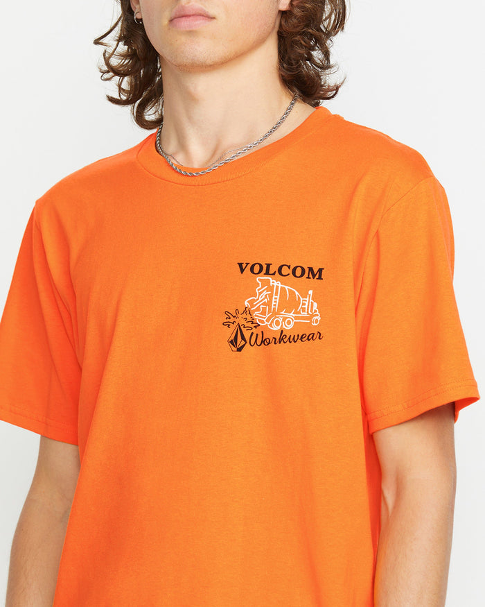 Men's Pour Choices Short Sleeve Tee-Neon Orange-Volcom