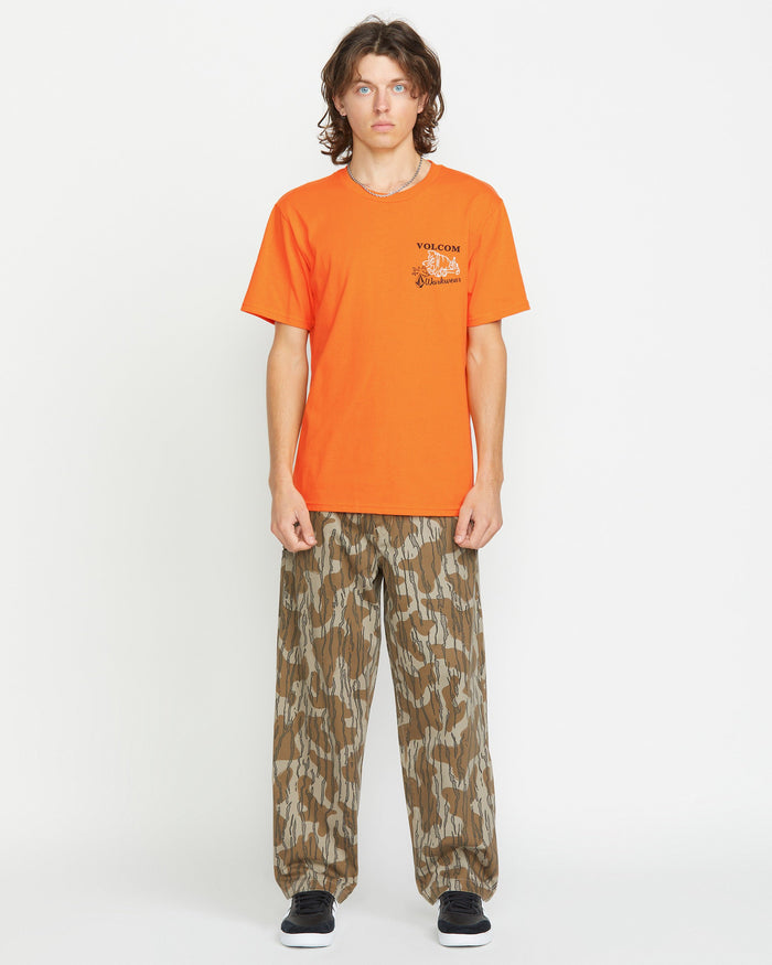 Men's Pour Choices Short Sleeve Tee-Neon Orange-Volcom