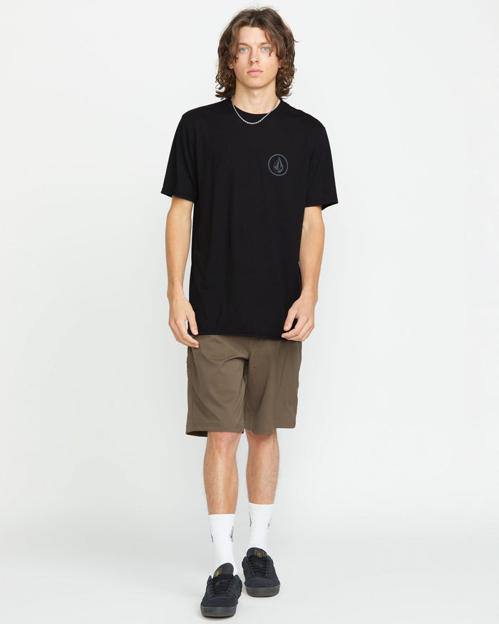 Men's Stone Tech Short Sleeve Tee-Black-Volcom