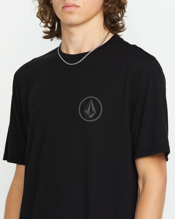 Men's Stone Tech Short Sleeve Tee-Black-Volcom