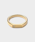 Miansai Gold Thin Geo Ring Diamond Ring