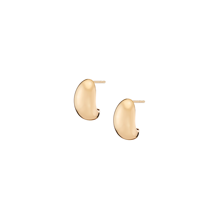 Mini Dome Earrings Vermeil Yellow Gold Pair First