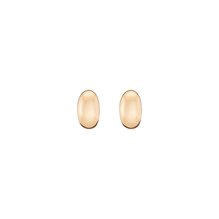 Mini Dome Earrings Vermeil Yellow Gold Pair