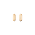Mini Tidal Hoop Earrings Stainless Steel Yellow Gold