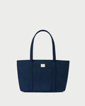 Mira Navy Everyday Tote Bag in navy water-resistant nylon.