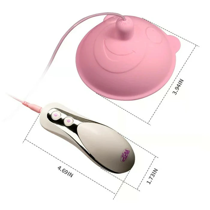 MISS 10 Vibration 360° Rotation 5 Interchnageble Brushes Nipple Toys