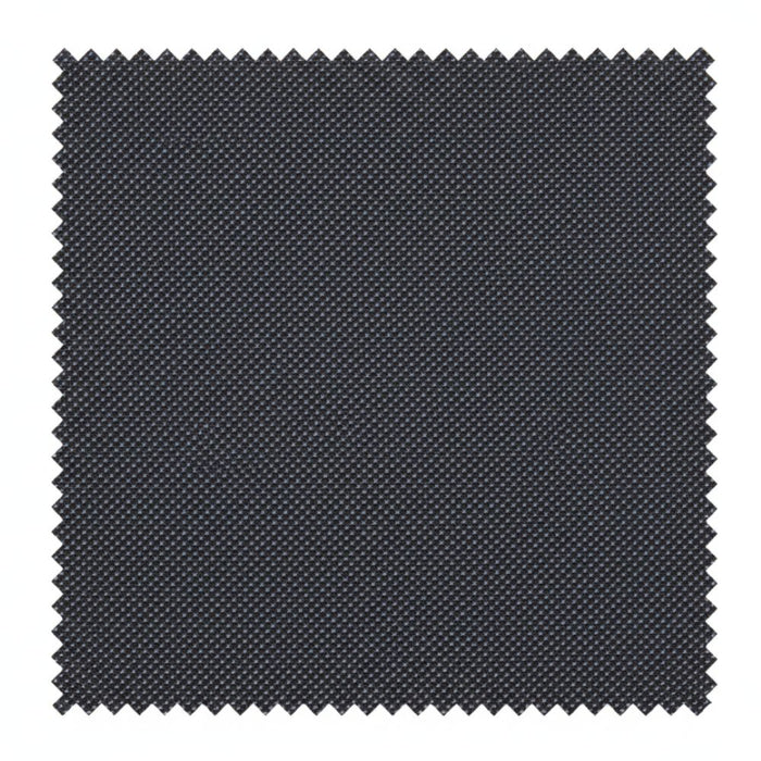 Black woven fabric swatch on a white background