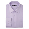 Lavender modern fit men's dress shirt with convertible cuff