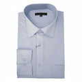 Light blue modern fit men's dress shirt with convertible cuff