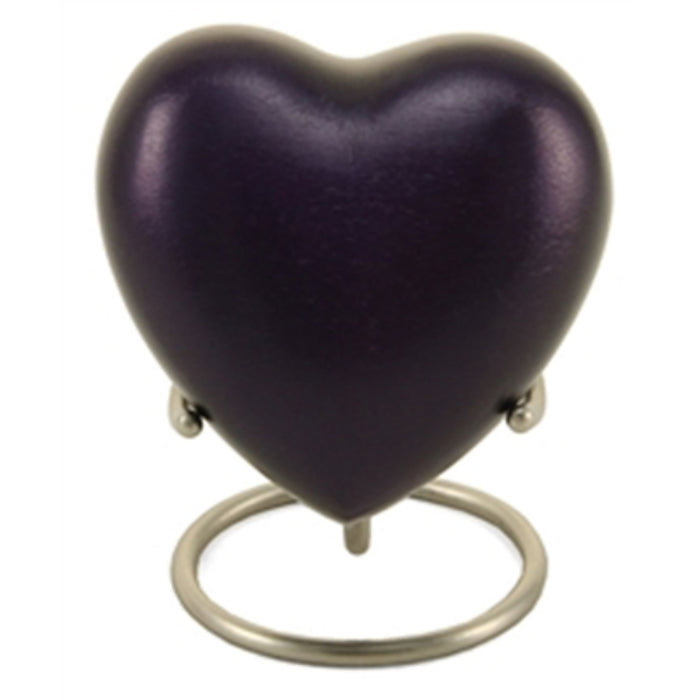 Monterey purple cremation keepsake heart cremation supplies and equipment product
