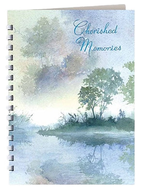 Morning mist register book used in funeral service operations, from lynch supply
