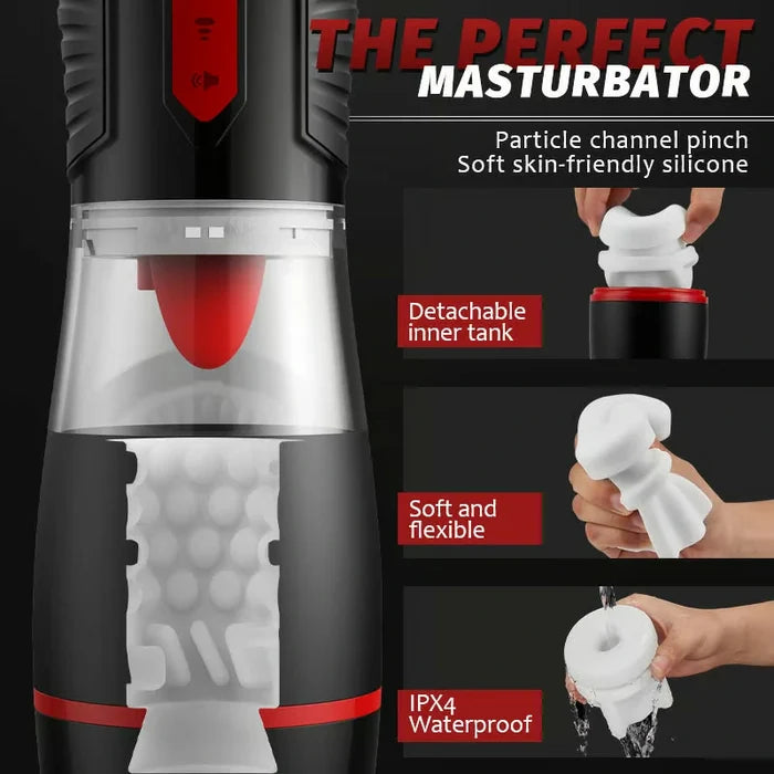 Nalini 4 Sucking Modes & 7 Tongue Licking Male Masturbator Cup