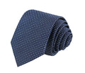 Navy micro dot tie