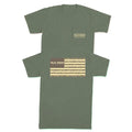 OLD ROW OUTDOORS CAMO FLAG POCKET TEE