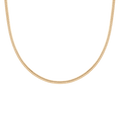 Omega Chain Necklace Vermeil Yellow Gold 4mm First