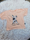 Orange Cow Print Bunny Tee