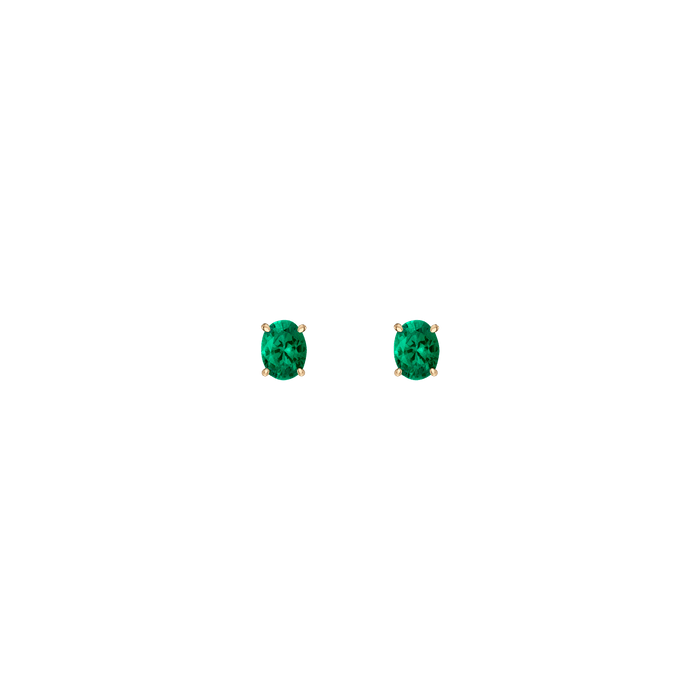 Vermeil / Yellow / Green Emerald