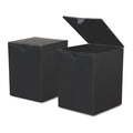 Oversize cremation urns-black with secure snap-lock  lid cremation supplies and equipment product