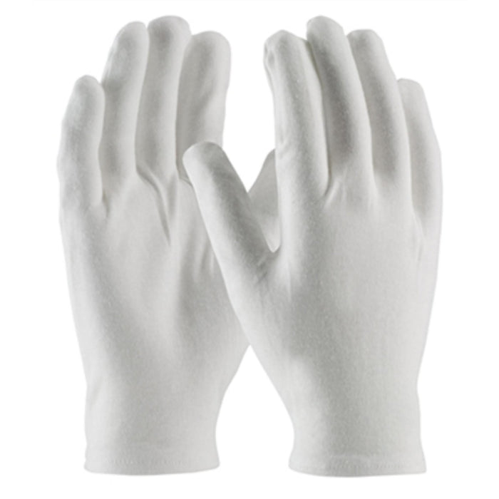 Pallbearer gloves-economy white cotton used in funeral service operations, from lynch supply