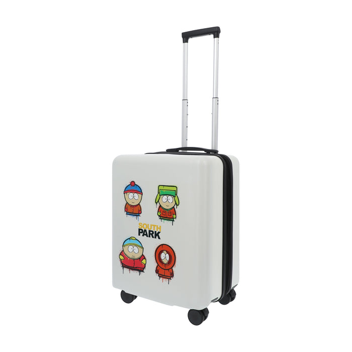 22.5" White paramount south park carry-on spinner suitcase rolling luggage by Ful