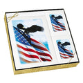 Patriotic gift box set used in funeral service operations, from lynch supply