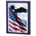 Patriotic register book used in funeral service operations, from lynch supply