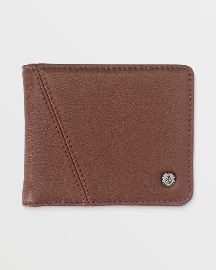 Pay-A-Pal Leather Bifold-Brown-Volcom