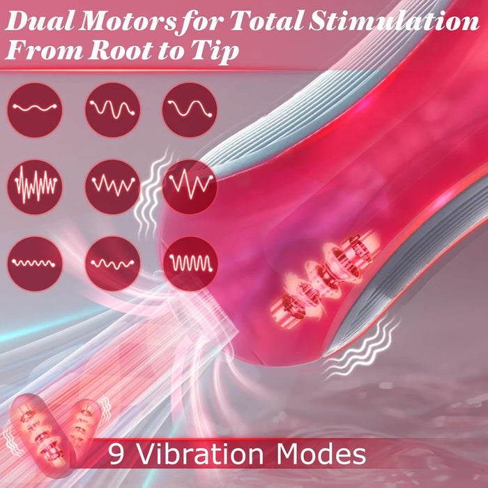 Peanuts Pussy Pocket Dual motor vibro tunnel Vibrating masturbator