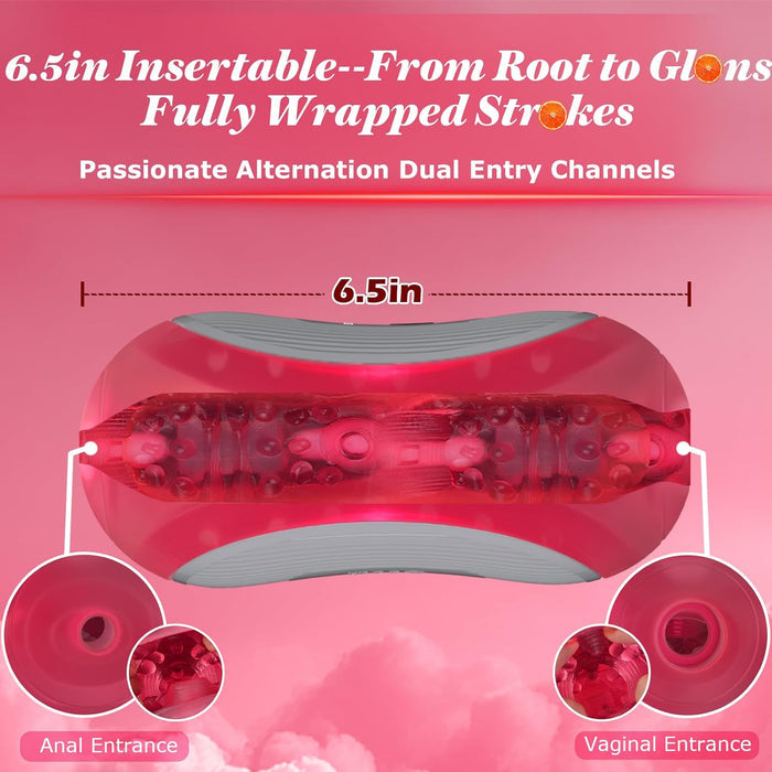 Peanuts Pussy Pocket Dual motor vibro tunnel Vibrating masturbator