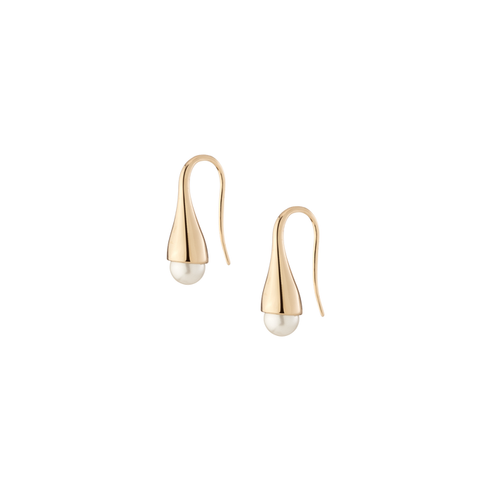 Pearl Bud Earring Vermeil Yellow Gold