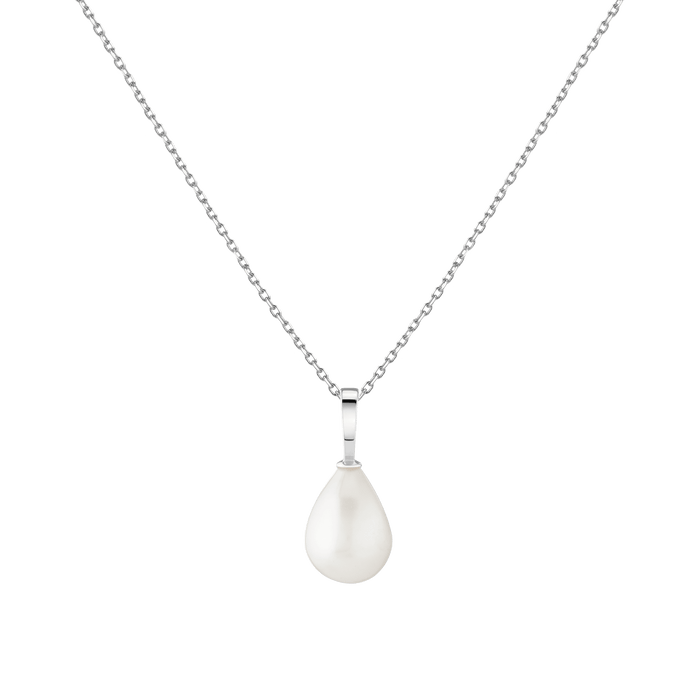 Pearl Drop Necklace Vermeil 14k 18k White Gold 16.5in First