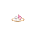Pearl Toi et Moi Ring - Pink Sapphire