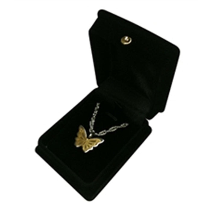 Pendant collection two-tone butterfly cremation supplies and equipment product