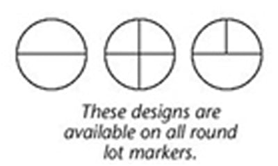 PERMA-MARK STAINLESS STEEL LOT MARKER WITHOUT PIN-4 1/2" DIAMETER