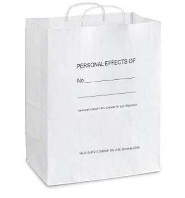 Personal effects bags used in funeral service operations, from lynch supply