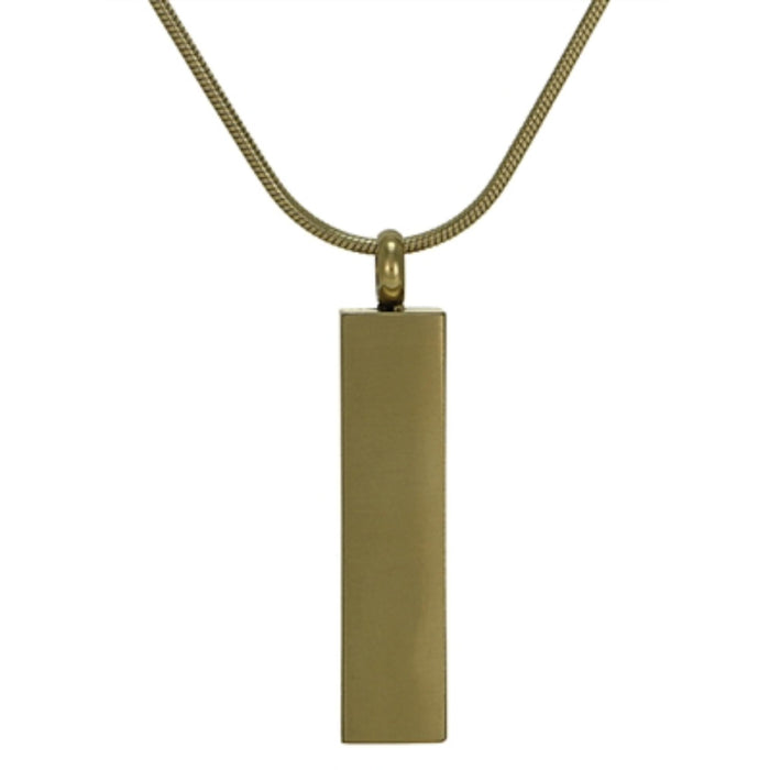 PILLAR CREMATION PENDANT WITH CUBIC ZIRCONIAS-BRONZE