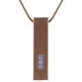 Pillar cremation pendant with cubic zirconias-rose cremation supplies and equipment product