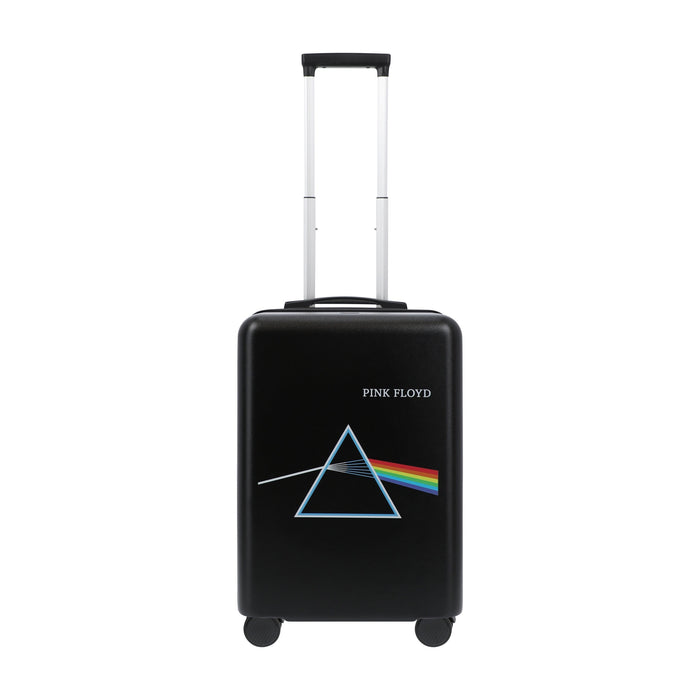 Pink Floyd 22.5" black carry-on spinner suitcase rolling luggage by Ful