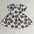 Plaid and leop pumpkin dress