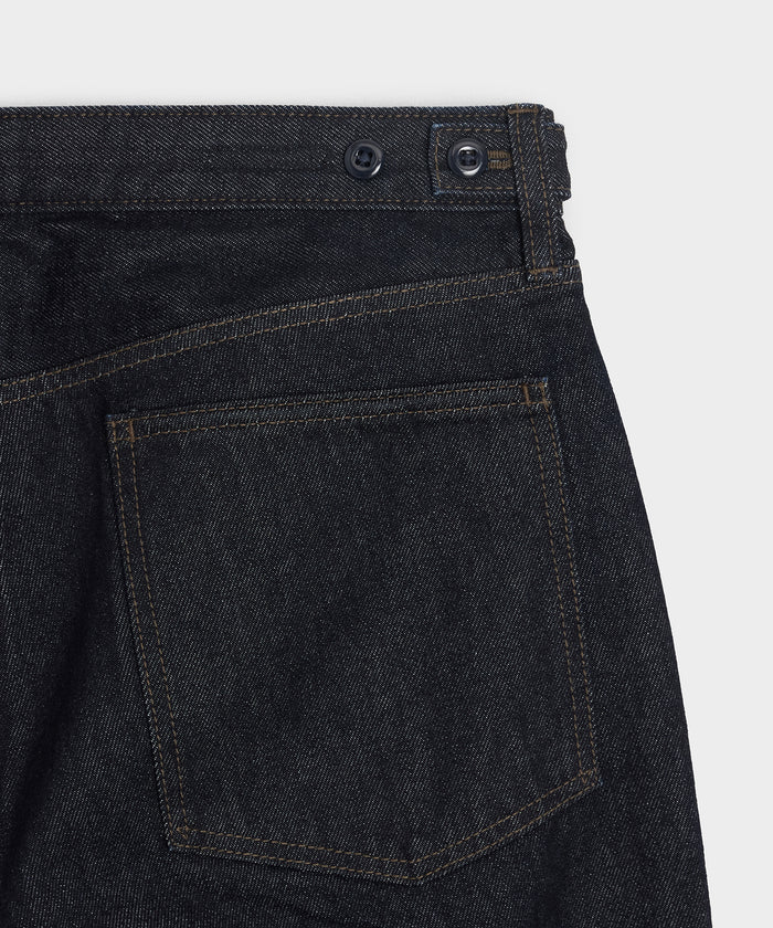Pleated Welder Jean in Indigo