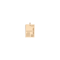 Postcard Charm Vermeil Yellow Gold First