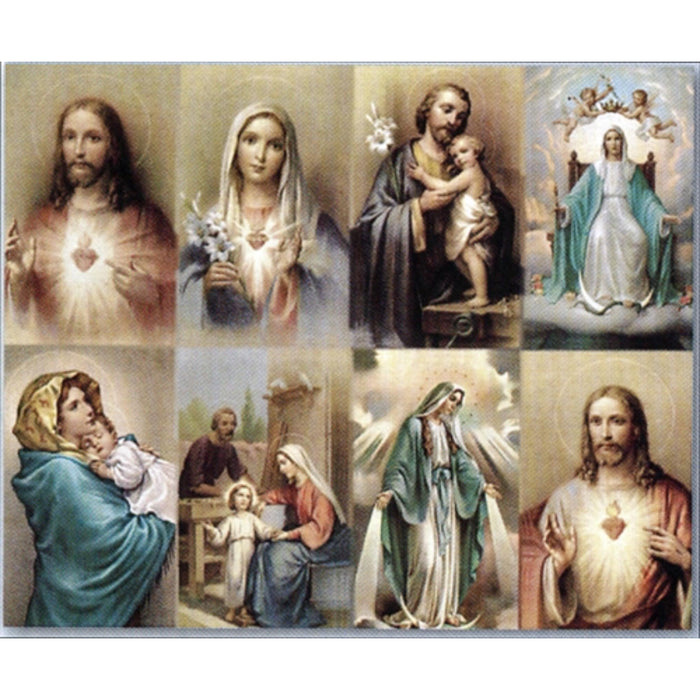 Prayer cards by bonella celestial series micro perforated used in funeral service operations, from lynch supply