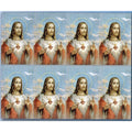 Prayer cards by bonella sacred heart micro perforated used in funeral service operations, from lynch supply