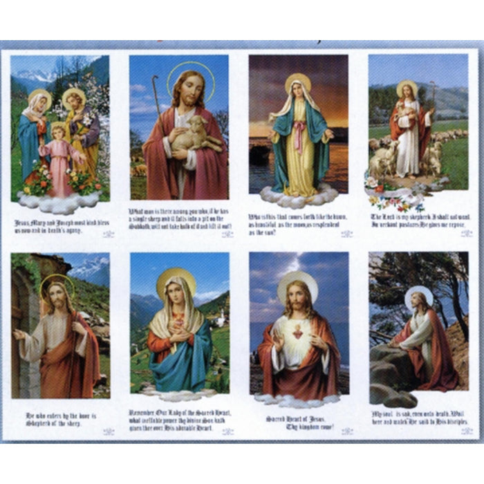 Prayer cards by bonella ultima series micro perforated used in funeral service operations, from lynch supply