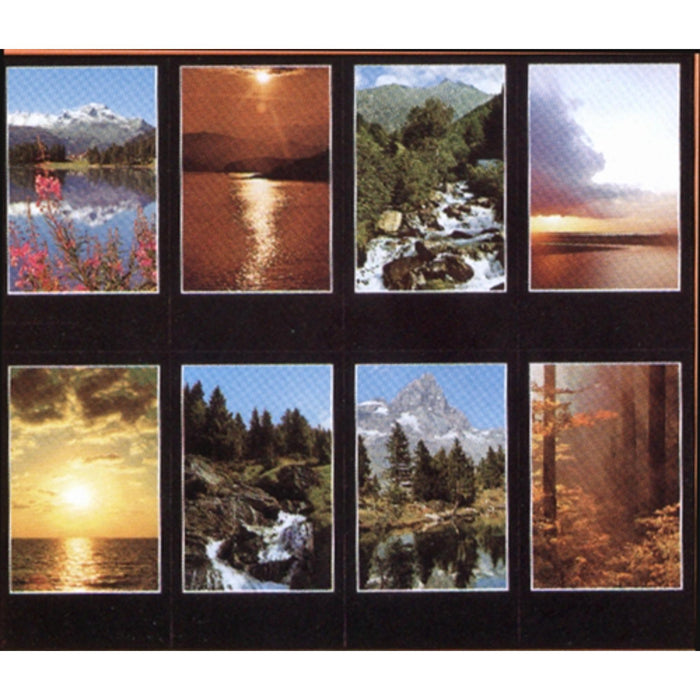 Prayer cards by cromo creation series micro perforated used in funeral service operations, from lynch supply
