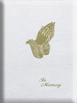 Praying hands series register books used in funeral service operations, from lynch supply