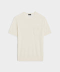 Premium Cashmere Pocket Tee in Bisque