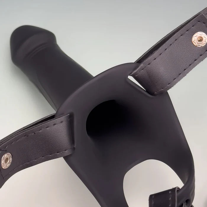 Premium Hollow Penis Extension Sleeve with Harness | 2" Enhancer