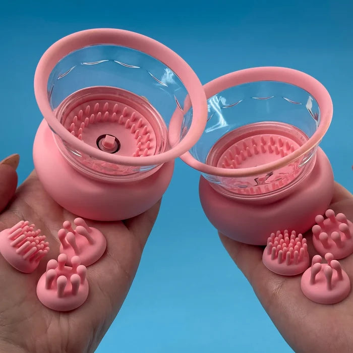Premium Vibrating Nipple Suckers | Hands-Free Breast Stimulator